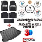 Rizline Renault Kangoo 1997-2007 Uyumlu 3D Bagaj Havuzu - Siyah
