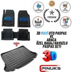 Rizline Renault Kangoo 2015-2021 Uyumlu 3D Bagaj Havuzu - Siyah