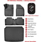 Rizline Renault Kangoo Combi 2015-2021 3D Araca Özel Paspas ve Bagaj Havuzu Set Bmy