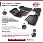 Rizline RZPAS251233 Seat Leon 2013 Sonrası 3D Havuzlu Paspas