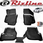 Rizline Seat Leon HB 2006-2012 Arası Siyah 4'lü Set 3D Havuzlu Paspas