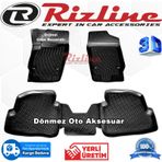 Rizline Skoda Fabia Hb 2000 2007 Siyah 3D Havuzlu Paspas