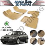 Rizline Skoda Octavia 1999-2004 Bej 3D Havuzlu Paspas