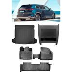 Rizline Togg T10X 3D Havuzlu Paspas Bagaj Havuzu ve Organizer Set - Siyah