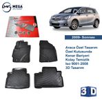 Rizline Toyota Verso 2009 Sonrası 3D Uyumlu Havuzlu Paspas