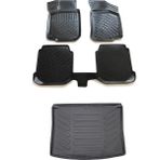 Rizline Volkswagen Golf 4 3D Havuzlu Paspas 1997-2005 + Bagaj Havuzu - Siyah