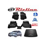 Rizline Volkswagen Golf 6 3D Paspas + 3D Bagaj Havuzu HB 2009-2013 Arası Siyah Set