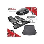 Rizline Volkswagen Jetta 2011 ve Sonrası Paspas ve Cepli Bagaj Havuzu Set