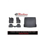 Rizline Volkswagen Polo 6R 2009-2017 3D Havuzlu Paspas+3D Bagaj Havuzu
