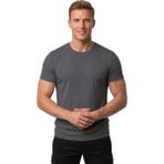 Rizzup Erkek Antrasit Slim Fit %90 Pamuk Likralı Yumuşak Dokulu Basic Tişört 1801131