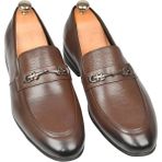Rizzup Erkek Kahve Tokalı Hafif Taban Hakiki Deri Klasik Ayakkabı 2509998