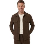 Rizzup Kahve Slim Fit Gofre Dokulu Yazlık Spor Takım Elbise – Yarım Astarlı Likralı 2’li Kombin 2604007 - 6 Drop - 58