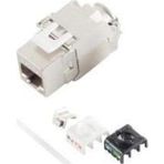 Rj-45 Keystone, Cat. 6A, 180°, Stp, Aletsiz Montaj Konnektörü