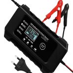 Rj-C1 12V 6A Araba Motosiklet Kurşun Asit Akü Şarj Cihazı Auto Islak Kuru Jel Onarım Led Ekran