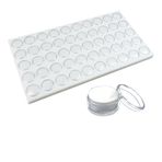 RJ Displays Beyaz Taş Kavanoz Takı Tepsisi Eki. 50 Taş Kavanoz. 14 1/4" x 7 3/4" x 3/4"
