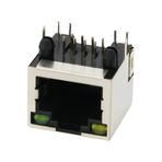RJ45 8P8C Işıklı Dişi Ethernet Konnektörü - PCB Tipi