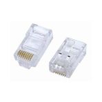 RJ45 CAT6 ALTIN UÇ CONNECTOR KONNEKTÖR NETWORK KABLO JAKI 50 ADET