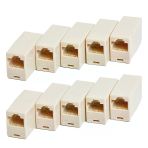 RJ45 dişi dişi CAT5 CAT6 ara birleştirici konnektör 10'lu set