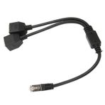 RJ45 Ethernet Splitter Cableca RJ45 Ethernet Ayırıcı Kablosu Erkek 2 Dişi bağlantı noktası kararlı hızlı şanzıman CAT5 Ayrıştırıcı Kablosu Yönlendirici Modem Için Splitt