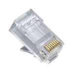 Rj45 Jack Cat5 İnternet Kablo Ucu Konnektör 100adet