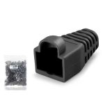 Rj45 Konnektör Papuç - 100 Adet Siyah / Ekonomik Poşet Paket Nd2429