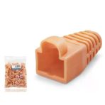 Rj45 Konnektör Papuç - 100 Adet Turuncu / Ekonomik Poşet Paket Nd2432
