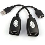 RJ45 USB Ek Uzatıcı CAT5E 6 Kablosu Ekleme Extension
