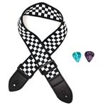 RJGAS Gitar Askısı Dama White Plaid (88-146 cm)