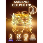 rkmstore Peri Led Gün Işığı 3 Metre Dekoratif Yılbaşı Ve Parti Süsleme 3 M Led