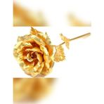 Rkmstore Sonsuzluk Gülü Hediyelik Gül Gold Renk Ev Dekor Sevgiliye Hediye Anneler Günü Hediyesi Solmayan Gül