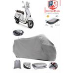 Rks Bitter 50 Branda Gri Arka Çanta Uyumlu(Topcase) Motosiket Brandası Motor Örtüsü Çadır Su Geçirmez Motosiklet Kılıfı Motor Brandası,lastikli,taşıma Torbalı