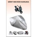 Rks Newlight 125 Pro Uyumlu Motorsiklet Branda, Motor Örtüsü - Gri, Arka Çanta ve Kilit Uyumsuz