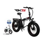 RKS Nitro Pro Katlanır Kalın Teker Siyah Elektrikli Bisiklet