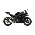 Rks R250 Şimşek Desen Kaplama Motosiklet Sticker Etiket Modeli - Beyaz