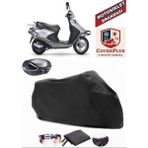 Rks Spontini 110 Branda Siyah Arka Çanta Uyumlu(Topcase) Motosiket Brandası Motor Örtüsü Çadır Su Geçirmez Motosiklet Kılıfı Motor Brandası,lastikli,taşıma Torbalı