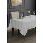 RKT Tekstil Dertsiz Masa Örtüsü - Leke Tutmaz - Özel Dokulu Mutfak ve Salon Örtüsü - Taş - 160 x 220 cm