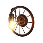 RKYRRKI Retro LED duvar lambası, endüstriyel tarz, rüzgar tekerleği tarzı, dış mekan aydınlatması, antika tarz, restoran, kafe, koridor veya merdiven için ideal.