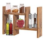 Rmd Shop Tezgah Üstü Çok Amaçlı Organizer Ikiz Baharatlık - Çam