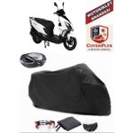 Rmg Moto Gusto Aston 125 Branda Siyah Arka Çanta Uyumlu(Topcase) Motosiket Brandası Motor Örtüsü Çadır Su Geçirmez Motosiklet Kılıfı Motor Brandası,lastikli,taşıma Torbalı