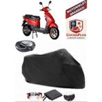 Rmg Moto Gusto Crystal Branda Siyah Arka Çanta Uyumlu(Topcase) Motosiket Brandası Motor Örtüsü Çadır Su Geçirmez Motosiklet Kılıfı Motor Brandası,lastikli,taşıma Torbalı