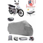 Rmg Moto Gusto Rmg 50 Branda Gri Arka Çanta Uyumlu(Topcase) Motosiket Brandası Motor Örtüsü Çadır Su Geçirmez Motosiklet Kılıfı Motor Brandası,lastikli,taşıma Torbalı