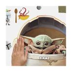 RMK4655SCS Duvar Çıkartması, Motif: Mandalorian The Child Boyanmış, Yapıştırılabilir, Yeşil/kahverengi/gri - 0,75 lt
