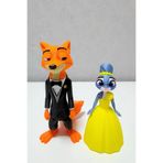 rmys Zootropolis 2 / Nick Wilde & Judy Hopps Karakter İkili Figür - 15 cm