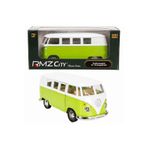 RMZ City 1:32 Alman Klasikleri Serisi Die Cast Çek Bırak Model Araba - Yeşil Volkswagen T1 Transp