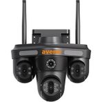 Rmz Tech Avenir 16MP 4 Kameralı PTZ (4X4MP) Wifi Kamera Siyah Renk ile Güvenlik İçin Yüksek Çözünürlük ve İnsan Takibi