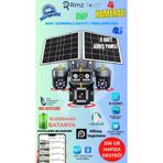 Rmztech Ztech Z7 Plus 4 Kameralı 8mp E-sim Çift Solar Panel 4g Aov Ptz Kamera Gece Renkli Görüş Hieasy