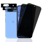 Rnnmeeko Google Pixel 8a için zırhlı cam için görüntü koruma folyosu, gözetleme önleyici gizlilik filmi, kamera korumalı, panzer koruma camı [2 + 2 adet], 9H sertlik, anti spy görüntü koruma folyosu,