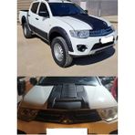 Roal Tunıng 2007-2014 Model Uyumlu Mitsubishi L200 Kaput Scoop Kaplama Kabartma