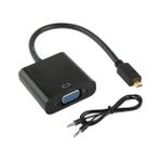 Rob Ada Micro HDMI To VGA + Ses Çevirici Mikro HDMI VGA