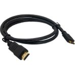 Rob Ada Projeksiyon, Foto Makinesi,slr Kamera,tablet Uyumlu Mini HDMI To HDMI Kablo - Siyah